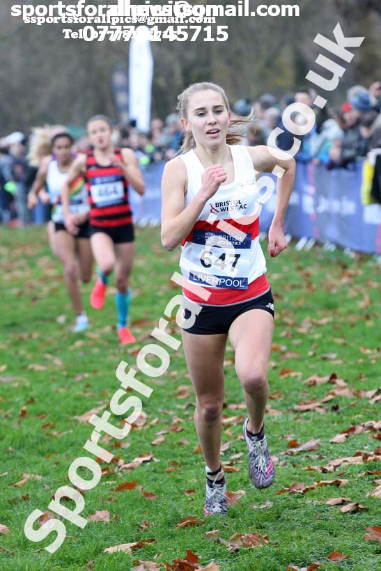 Womens under-17s and junior British Athletics Liverpool Cross Challenge, Sefton Park, Liverpool. Photo:  David T. Hewitson/Sports for All Pics
